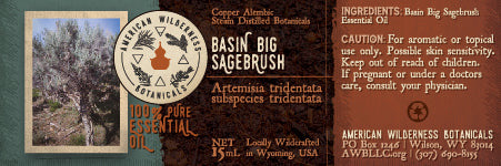 Basin Big Sagebrush Essential Oil (Artemisia tridentata subspecies tridentata)