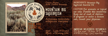 Mountain Big Sagebrush Essential Oil (Artemisia tridentata subspecies wyomingensis)