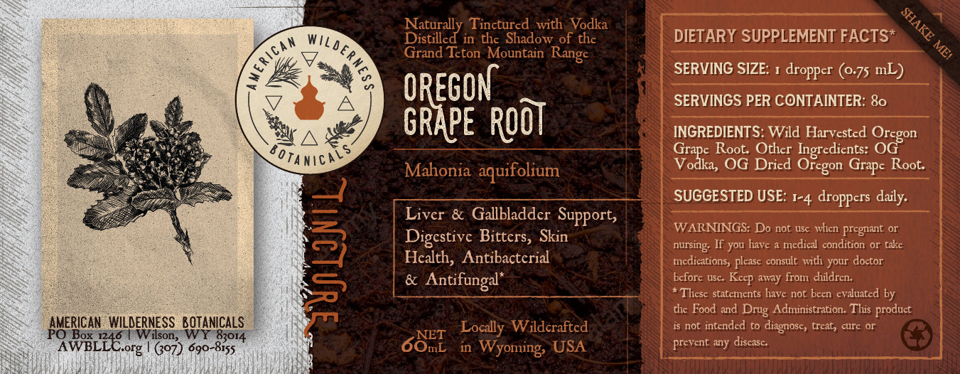 Oregon Grape Root Tincture (Mahonia aquifolium)