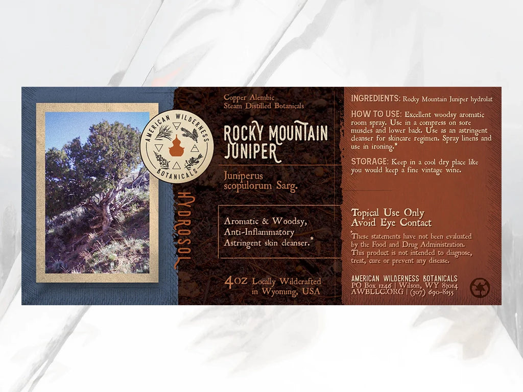 Rocky Mountain Juniper Hydrosol (Juniperus scopulorum Sarg.)